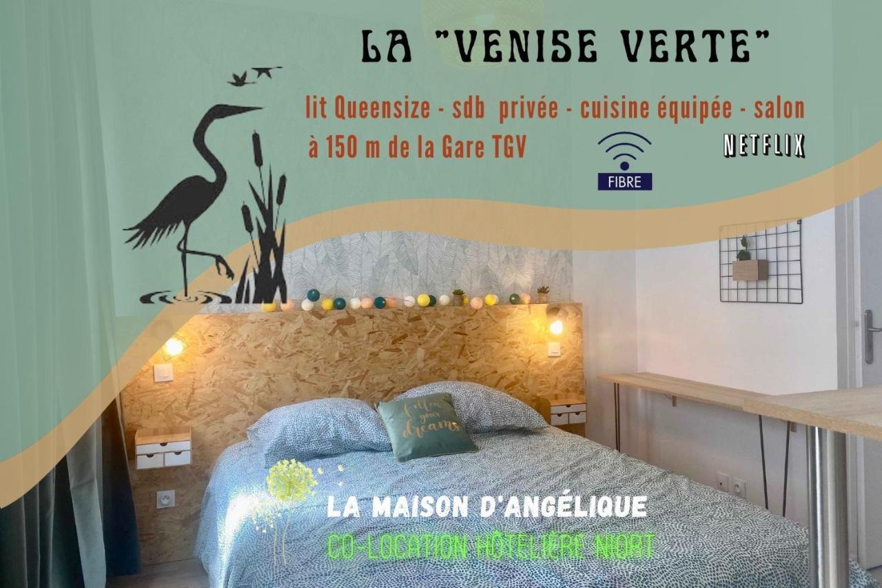 La Maison D'Angelique - Colocation Hoteliere A 150M Gare Tgv- Grande Cuisine Equipee & Salon - Fibre - Netflix نيورْ الغرفة الصورة